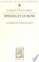 Télécharger le livre libro Spinoza Et Le Signe
